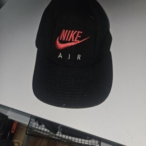 Nike Black Cap with Red Logo